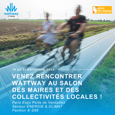 Wattway by Colas est présent au Salon des Maires et des Collectivités Locales 2024 !